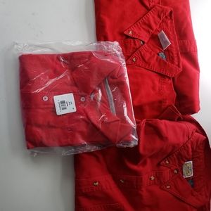 Mens Red Shirt Lot NWT